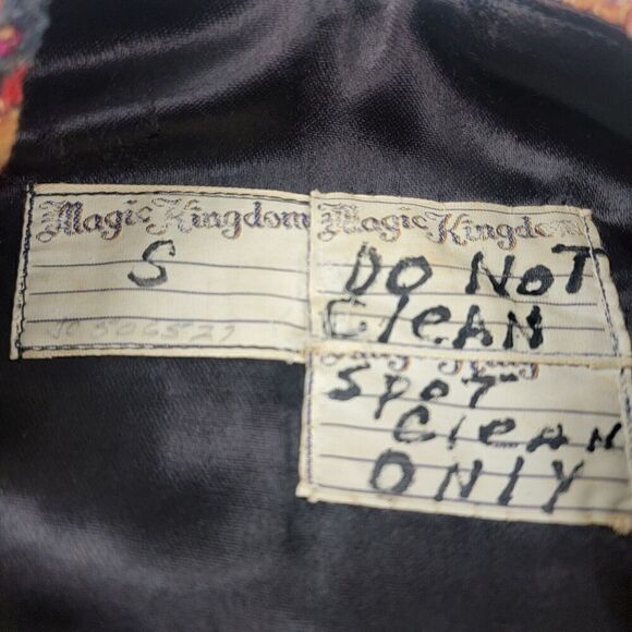 Vintage Disney Magic Kingdom 80's Cast Costume Uniform Red Rare Vneck Small Vtg - Picture 8 of 10